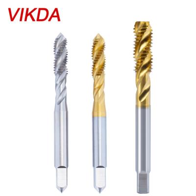 中国 M35 Cobalt HSS Spiral Grooved Helical Tap (Co HSS) T1101 VIKDA M35 Motor Taps Stainless Blind Hole Threading Machine Tapping China Factory 販売のため