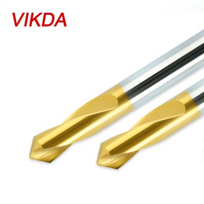 Chine Long Life M42 HSS TIN Coated Drill Bit VIKDA Metal Drilling Center For Aluminum Point Centering Hole Chamfering Drill China Aupploer à vendre