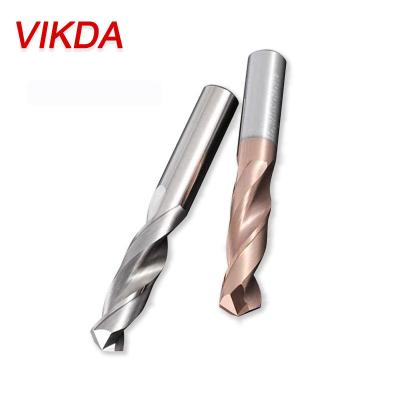 중국 Vikda Tungsten Carbide Drill Bits Alloy Spiral Shank Straight Drill Bit Metal Twist Hard Metal Drill Bit for Carbon Steel and Aluminum 판매용