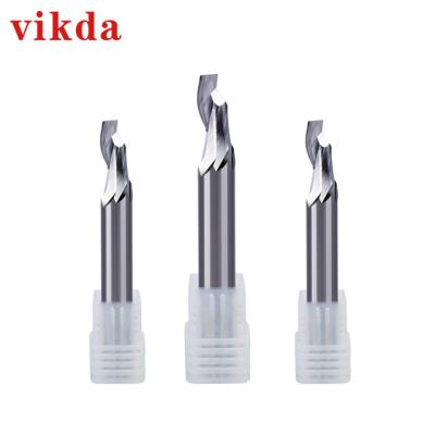 China CNC Process HSSco8 Single Flute Cutter HSS Milling Tool for Window Door Copy Router and Milling Machine 5*60mm Te koop