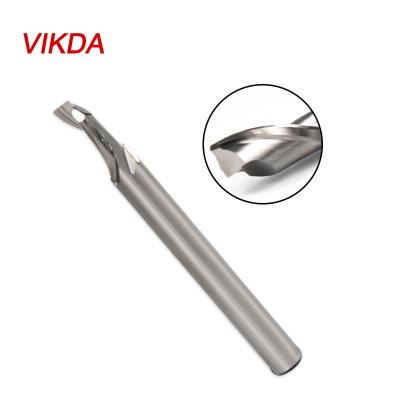 Chine CNC Process HSS CO8 Aluminum CNC Cutting Single Blade Carving Cutter Uncoated Sngle Flute End Mill à vendre