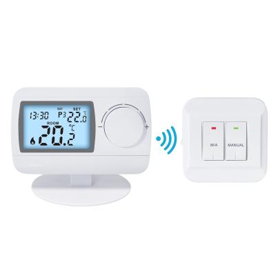 China 7 New Programmable Digital Underfloor Heating Room Thermostat Wireless 220V Energy Saver Daytime Boilers for sale