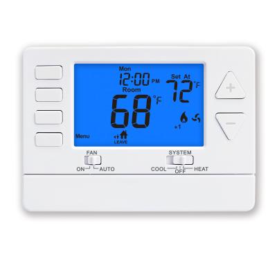 China 24V Thermostat Controller Heating Cooling Room Thermostat Modern Intelligent Air Conditioning for sale