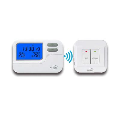 China Modern RF Wireless Room Floor Heating Control Programmable Thermostat for sale