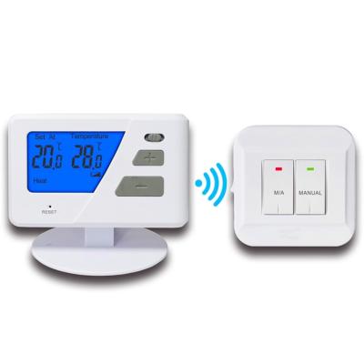 China Energy Saving ABS Shell RF Digital Carrier Room Non Programmable Wireless Thermostat For Heating for sale