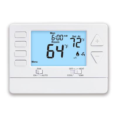 China Save Energy 24V Digital Electronic Room Thermostat For Air Conditioner Heating And Cooling Heat Pump for sale