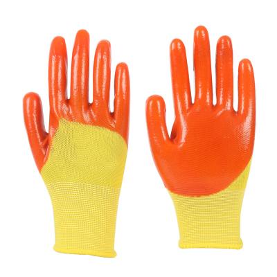 China Wholesale Hot Selling Non-slip Polyester Non-slip Gloves With PVC Palm For Promotion for sale