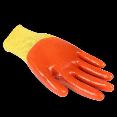 China Non-slip Hot Sale PVC Knitted Protective Work Gloves Safety Gloves for sale