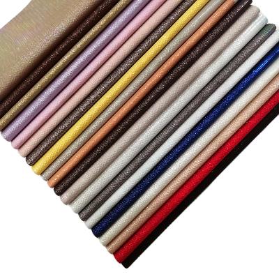 China Anti-rust Solid Plain Embossed Faux PU Fabric Artificial Leather Material For Bag/Shoe/DIY/Garment/Belt Accessories for sale