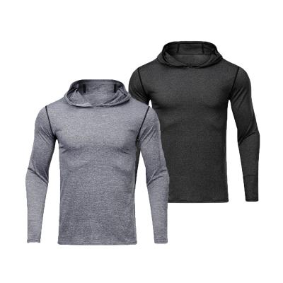 China Men's Sports Shirt Hooded Thin Outdoor Leisure Quick-Drying Sweatsuit Long Sleeve Cationic T-Shirt Anti-UV for sale