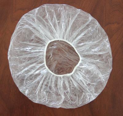 China PE SANITARY Disposable Clear Shower Cap for sale