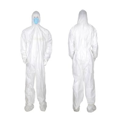 China Anti-Static Disposable Hospital Coverall Suit Medical Polypropylene Coveralls For Cleanroom for sale