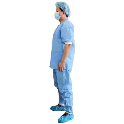 China Disposable Breathable New Products Scrub Shirts Disposable Scrub Pants For Nurse for sale