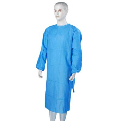 China Disposable Medical Nonwoven Working Gown Surgeons Dust Proof Surgical Gown For Operating Room for sale