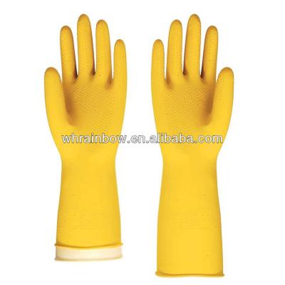 China High Quality Cleaning Kitchen Working Latex Washing Hand Gloves Household Waterproof Recycling Cleaning Gloves for sale