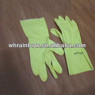 China Hot Selling High Quality Colorful Household Latex Gloves DIP LINED for sale