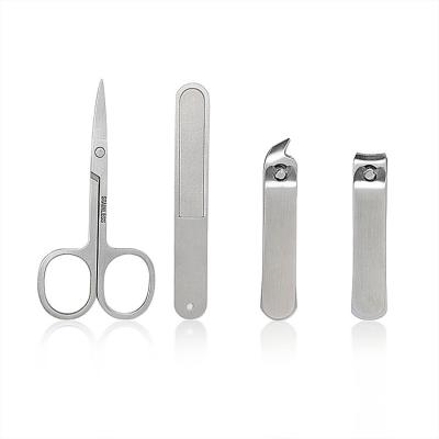 China Exquisite Wholesales Mini 4 Pcs Stainless Steel Manicure Pedicure Set Cheap Durable Nail Clippers for sale