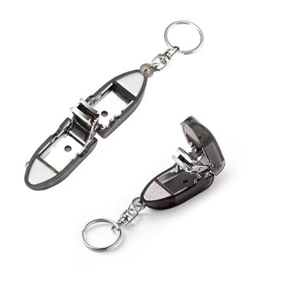 China Mini Folded Cute Nail Clippers Camp Nail Cutter Sharp Multifunctional Outdoor Creasing Pliers Trimmer Sharp Key Chain for sale