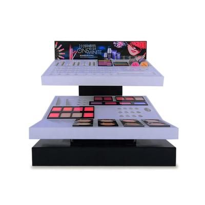 China Environmental Friendly Factory Produced Make Up High Quality Acrylic Display Cosmetic Display Stand for sale