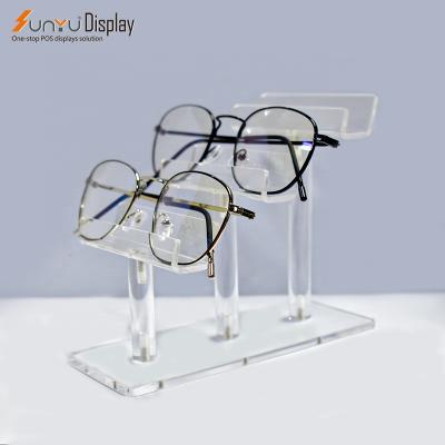 China clear acrylic CE - compliant customize small desktop sunglasses and portable eyewear display eyewear display for sale