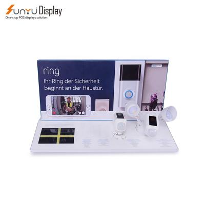 China High quality hot sale electronics products display stand display stand with LED metal display stand for camera for sale