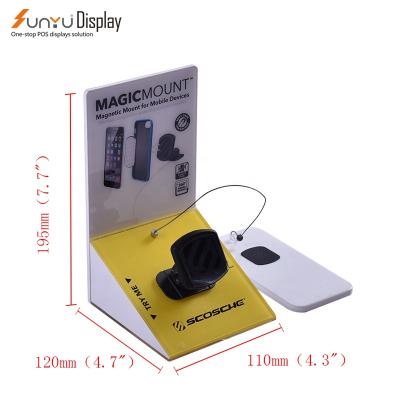 China New Design Display Stand Accessories Counter Top Showcase Stand Mobile Phone Earbuds Acrylic Display Stand for sale