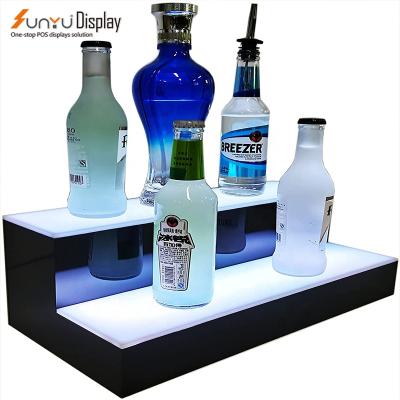 China Display Stand Led Light Bottle Display Rack Bar Shelf Wine Bottle Display Rack for sale