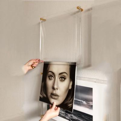 China Factory Price Environmentally Friendly Acrylic Magnetic Frame Photos Acrylic Photo Frame for sale