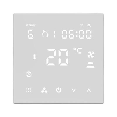 China Hotel hot sale wifi FCU HVAC room digital display thermostat fan coil smart thermostat for sale