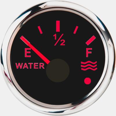 China Empty~Full 52mm Indicator Water Level Gauge, Suitable for RV, Truck and Boat Water Tank 0-190ohm/240-33ohm Switchable for sale