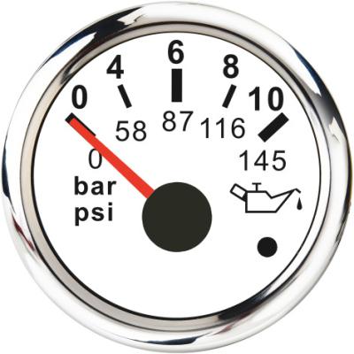 China 0~5bar/0-10bar 52mm oil pressure gauge is suitable for all kinds of gasoline vehicles and diesel vehicles for sale