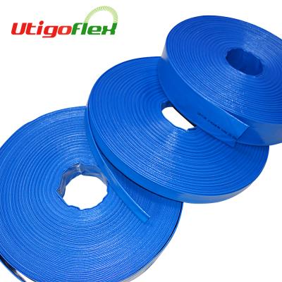 China Discharge PVC layflat discharge pipe water pump irrigation liquid agriculture hose for sale