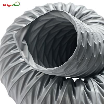 China Industrial PVC Coated Polyester Fabric Flexible Air Duct 8830B Fabric Duct Hose for sale