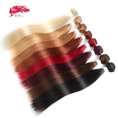 China Silky Straight Wave Ali Queen Color Straight Remy Hair Weave for sale