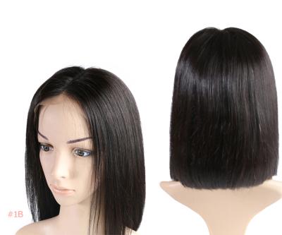 China Aliqueen 13x4 Straight Bob Short Lead Wigs For Black Women 100% Hair 8 10 12 14 Inch Short Lead Wig for sale