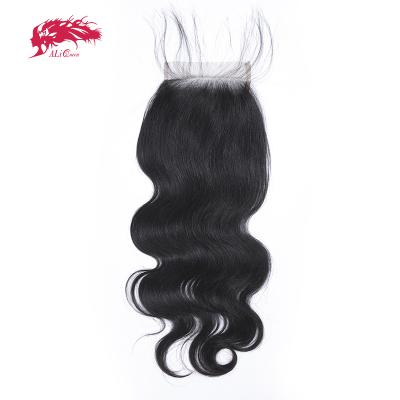 China Ali Queen Body Wave 5x5 HD Lace Closure Body Wave , 5x5 Lace Frontal Closure Raw Hair for sale