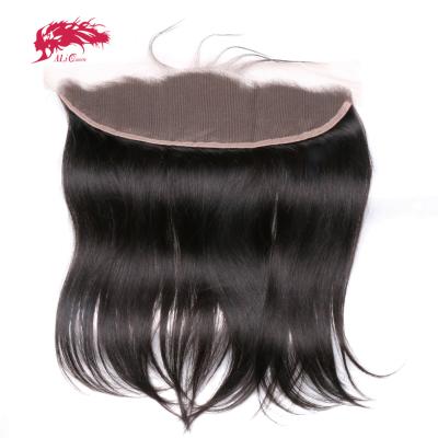 China Ali Queen Straight 13X4 Silky Straight Virgin Brazilian Hair Lace Headband for sale