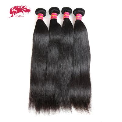 China Ali Queen Straight Virgin Human Hair Silky Straight 18 Wave Peruvian Hair Weave Extensions 34 Inch for sale