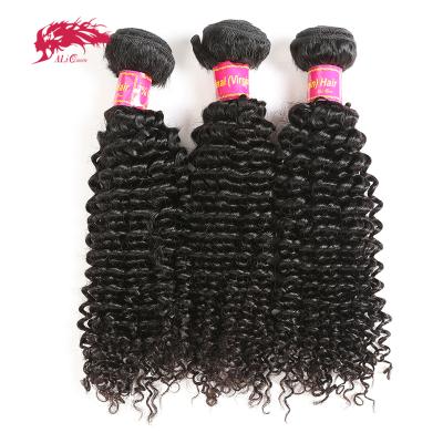 China Curly Ali Queen Kinky Curly Virgin Hair Weave for sale