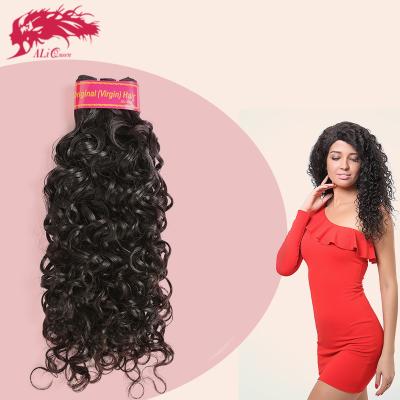 China ALI Queen French Curly Brazilian Water Wave Cuticle Aligned Hair for sale