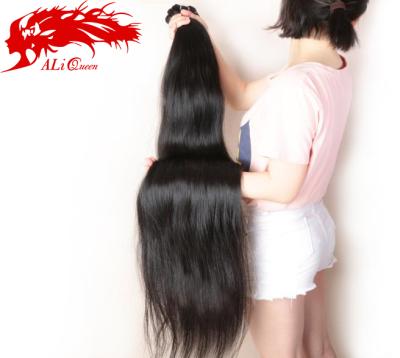 China Ali Queen Unprocessed Hair Dyeable 40 Inch Silky Straight Hair Dye Cuticle Aligned 100% Brazilian Virgin Human Hair Raw for sale