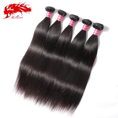 China 100% Queen Silky Straight Raw Brazilian Hair Ali Wave Bundle Human Hair Straight Vendors for sale