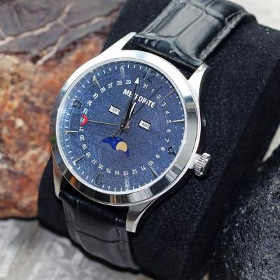 China Business Style Meteorite Watches 35mm Stainless Steel Miyota Quartz Movement  Watches for sale