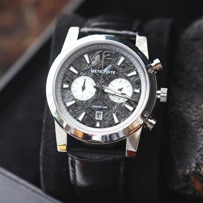 China Sport Style Mens Meteorite Watch 30mm Meteorite Dial Gun Plated Sapphire Crystal for sale