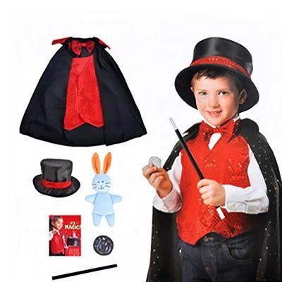 China Cheap Casual Costume Toy Play Set, Newest Arrival Kids Magician Uniform Role Play Kids Cosplay Toy Set for sale