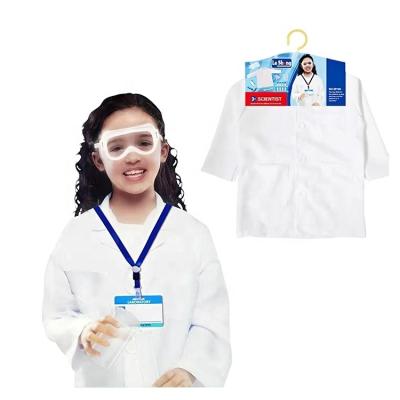 China High Grade Casual Role Pay Props Scientist Uniform Clothes Cosplay Christmas Eco-friendly Breathable Unisex Costumes for sale