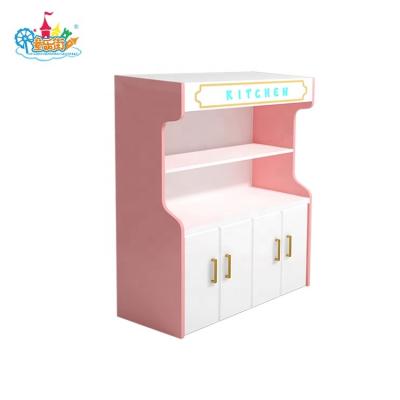 China Newly Children's Role Playground Wooden Houses Kitchen Home Fun Playhouse For Children for sale