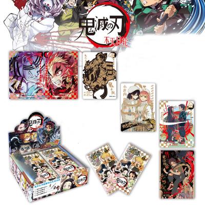 China Collectible Japanese Collectible Demons Slayers Collectible Japanese Anime Gifts Cards Box Kids Toys Kid Children Birthday Gift Game Collectibles Cards for sale