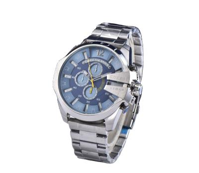 China Day/Date Men's Fashion Watches Men Casual Calendar Clock Male Stainless Steel Montre Homme Quartz Watch for sale