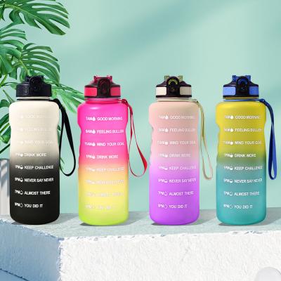 China Presentation gift set wholesale plastic plastic water bottles set bpa free sports water bottle gym with custom logo for sale